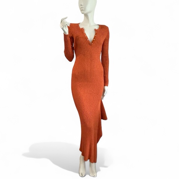 Modern Bodycon Hobble Dress Maxi Length - Picture 1 of 17